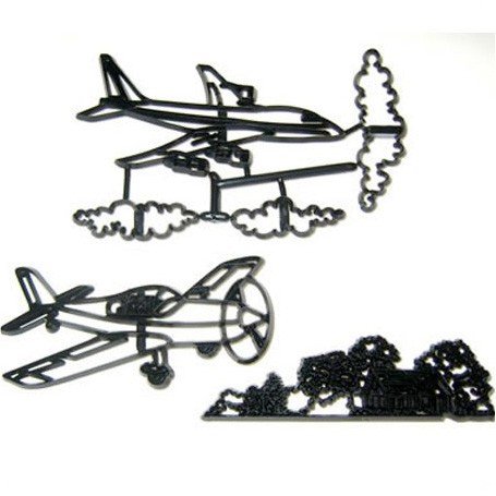 Patchwork Cutters - Aeroplanes - Sugarcraft Cutter