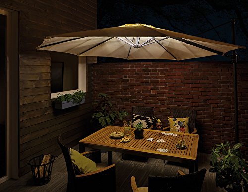 Paulmann 942.08 Outdoor Mobile Lighting IP44 3000 K 4x0,4 m, Parasol, luminaria Decorativa, Tiras de luz, Strips LED 94208, 1.8 W, Negro, 40 x 0.5 x 0.3 cm