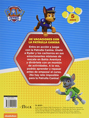 Paw Patrol. Cuaderno de vacaciones - 5 años (Cuadernos de vacaciones de La Patrulla Canina)