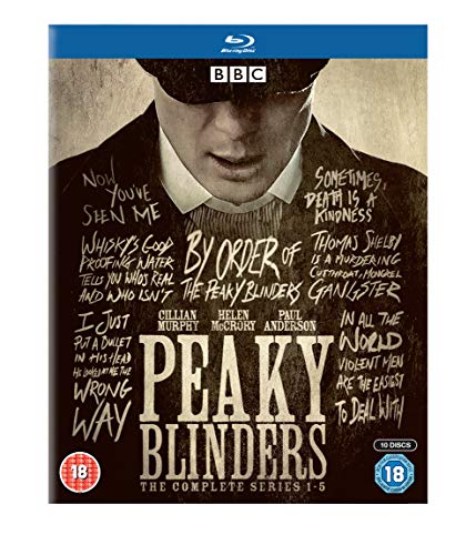 Peaky Blinders: The Complete Series 1-5 Box Set (10 Blu-Ray) [Edizione: Regno Unito] [Italia] [Blu-ray]