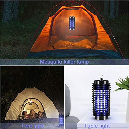 PECHTY Lámpara Mata Insectos, Electrico Lámpara Anti Mosquitos UV Mosquitera Eléctrica Lámpara de Insectos Lámpara Anti mosquitopara Jardines de Dormitorios Interiores