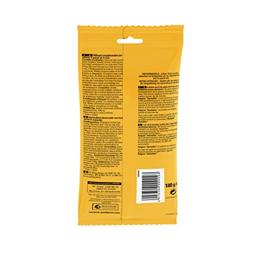 Pedigree Dentastix, Premios para Perros Medianos, 180 gr, 7 barritas