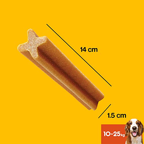 Pedigree Pack de Dentastix de uso Diario para la Limpieza Dental de Perros Medianos (4 Packs de 28ud)