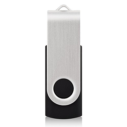 Pendrive 8GB USB 2.0, KOOTION Memoria USB 10 Piezas Flash Drive Pen Drive, Pack de 10 Unidades Pen USB Stick, Negro y Plata