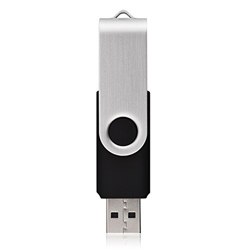 Pendrive 8GB USB 2.0, KOOTION Memoria USB 10 Piezas Flash Drive Pen Drive, Pack de 10 Unidades Pen USB Stick, Negro y Plata