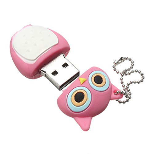 PenDrive buho - SODIAL(R) 32GB USB memoria 2.0 Palillo de memoria buho Roseo