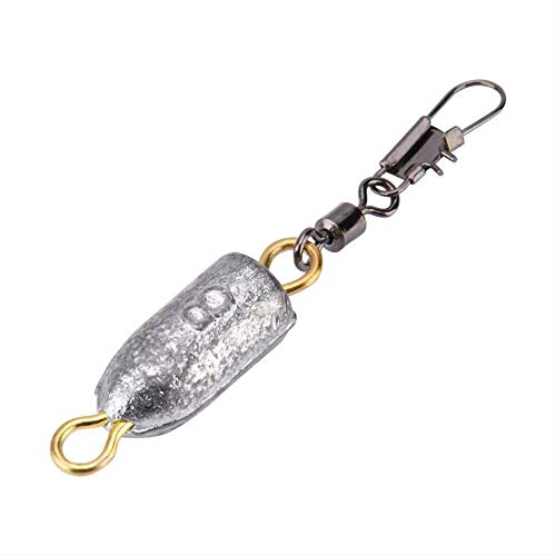 Pesca Accesorios Plomos De Pesca Mar Bullet Shaped Fishing Lead Sinkers Fishing Lead Weight Pesca Carp Fishing Sinker Kits Tackle Accessories 8g como se Muestra