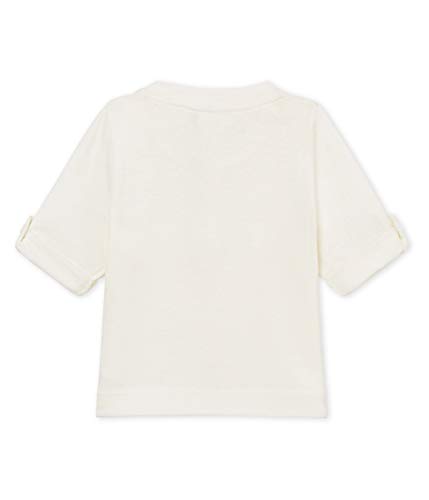 Petit Bateau BRAHAMA Camiseta, Blanco (Marshmallow 01), 18-24 Meses para Bebés