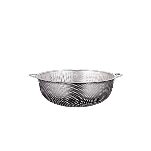 PETSOLA Colador De Malla De Acero Inoxidable Tamiz De Arroz Cesta De Lavado Escurridor De Fideos - 40cm - 38cm