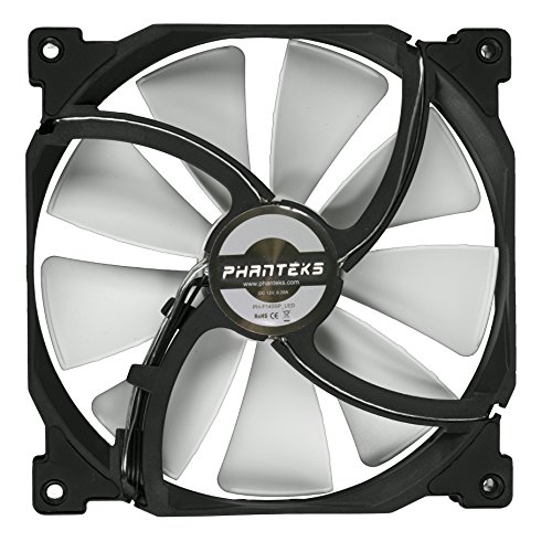 Phanteks PH-F140SP_BK_WLED - PH F140SP 140mm Ventilador LED Blanco - Negro/Blanco