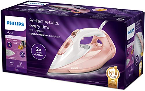 Philips Azur Pro GC4905/40 - Plancha Ropa Vapor, 3000 W, Golpe Vapor 240 g, Vapor Continuo 55 g, Suela Steam Elite, Antical Integrado, Autoapagado