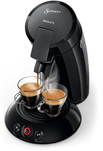 Philips Cafetera Senseo New Original, Elección de crema Plus, grosor de café, color negro negro