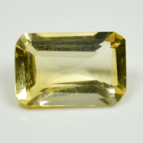 Piedra Natural de Citrino Suelta facetada de 5 Quilates Rectangular Forma Chakra curación Noviembre Birthstone Camas