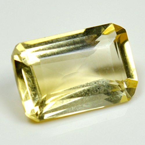 Piedra Natural de Citrino Suelta facetada de 5 Quilates Rectangular Forma Chakra curación Noviembre Birthstone Camas