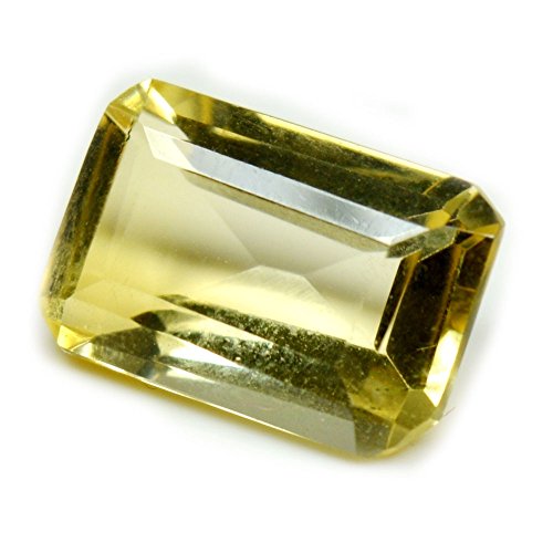 Piedra Natural de Citrino Suelta facetada de 5 Quilates Rectangular Forma Chakra curación Noviembre Birthstone Camas