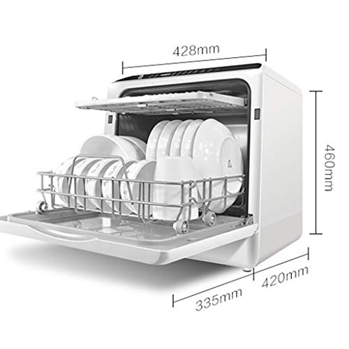 PIGE Lavavajillas Completamente automático, Secadora y desinfección doméstica de vajillas, máquina de Limpieza, Entrada de Agua de Modo Dual, Secado Independiente de Aire Caliente, Gran Capacidad