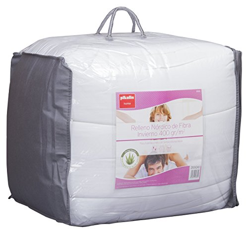 Pikolin Home - Edredón/Relleno nórdico  hipoalergénico de fibra Aloe Vera, invierno, 400gr/m², 280x240cm-Cama 200 (Todas las medidas)