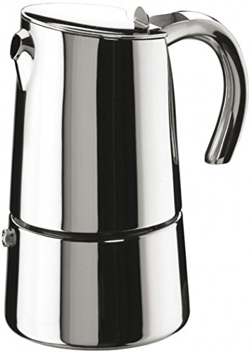 Pinti Inox Bella - Cafetera (Acero inoxidable, Estufa, De café molido, Café expreso, Café expreso)