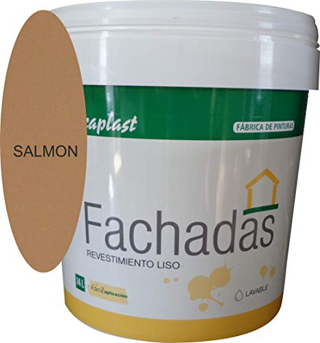 PINTURA FACHADAS COLORES Durcaplast: Revestimiento de fachadas colores mate. Extraordinaria resistencia al roce, máxima resistencia a la intemperie y al envejecimiento. (4L, SALMON 13)