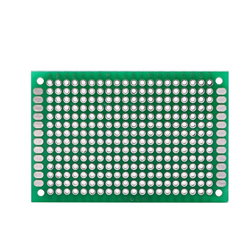 Placa de prototipos de 10 piezas, placa de rejilla lateral doble de 4 × 6 cm Accesorios para proyectos electrónicos de soldadura de PCB DIY