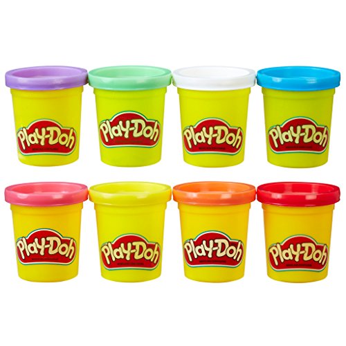 Play-Doh- Pack de 8 botes Arco Iris (Hasbro A7923EU6), Multicolor , color/modelo surtido