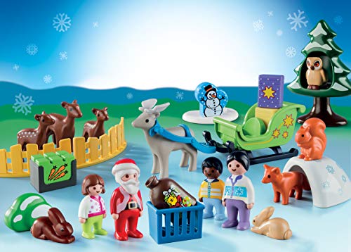 PLAYMOBIL Calendario de Adviento Navidad en el Bosque, A partir de 1.5 años (9391)