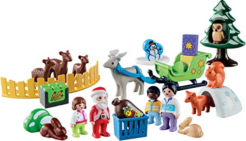 PLAYMOBIL Calendario de Adviento Navidad en el Bosque, A partir de 1.5 años (9391)