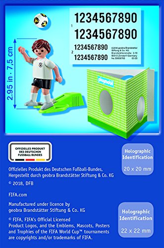 Playmobil Fútbol- Jugador Aleman Playset de Figuras de Juguete, Multicolor, 4,5 X 14,2 X 9,3 Cm (9511)