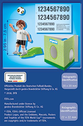 Playmobil Fútbol- Jugador Aleman Playset de Figuras de Juguete, Multicolor, 4,5 X 14,2 X 9,3 Cm (9511)