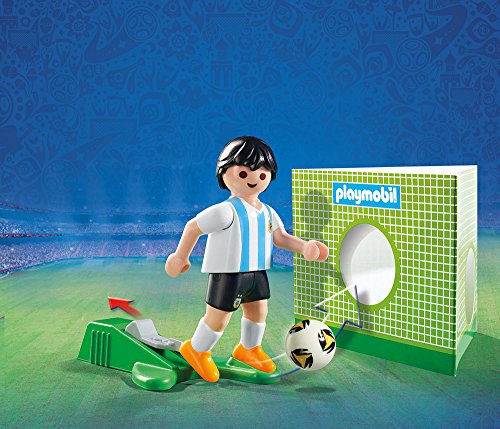 Playmobil Fútbol- Jugador Argentina Muñecos y Figuras, Multicolor, 4,5 x 14,2 x 9,3 cm (Playmobil 9508)