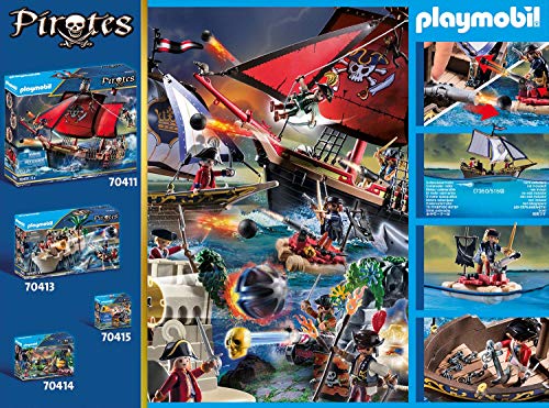 PLAYMOBIL Pirates - Carabela, a partir de 5 Años, 70412