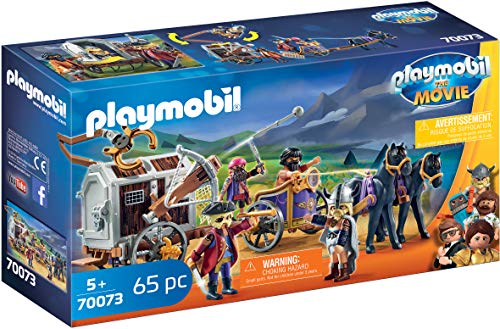 PLAYMOBIL: THE MOVIE Charlie con Carro Prisión, a Partir de 5 Años (70073)