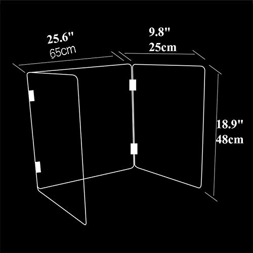 Plegable Mampara De ProteccióN ProteccióN Contra Estornudos Y Tos Transparente Pantalla Separadora Pantalla ProteccióN Mostrador Supermercados Farmacias Gasolineras Y Comercios