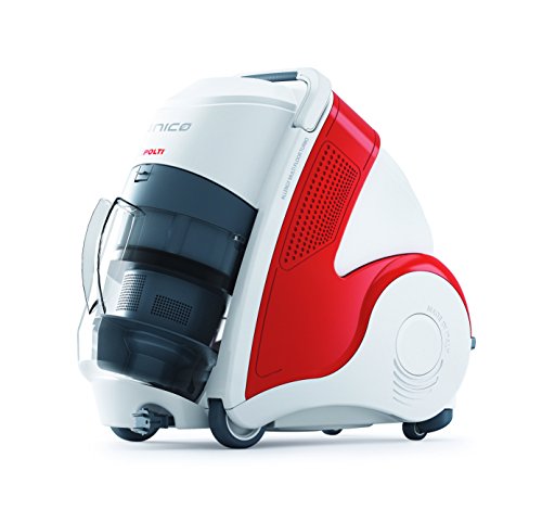 Polti Unico MCV50 Multiflooor Turbo - Aspirador multiciclónico con generador de vapor, Rojo y blanco