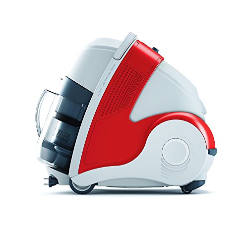 Polti Unico MCV50 Multiflooor Turbo - Aspirador multiciclónico con generador de vapor, Rojo y blanco