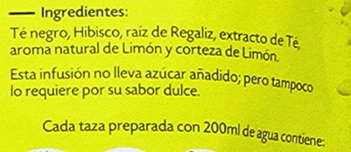 Pompadour Té Infusion Limón Frío - 18 bolsitas