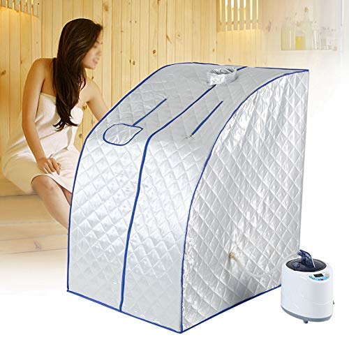 Portátil Sauna de Vapor SPA, 2 L Infrarrojos Sauna Calentador portátil Sauna Caja Interior Plegable Adelgaza la Máquina de la Aptitud para Una Persona para Desintoxicación(EU)