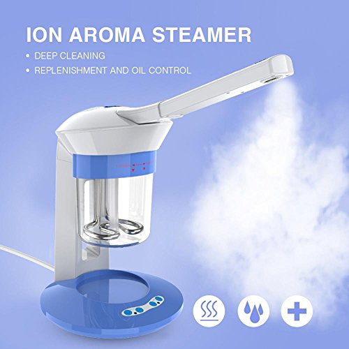 Portátil Vapor Facial Ion Vapor de Ozono Tratamiento Facial Uso Doméstico Humidificador de Aromaterapia EU