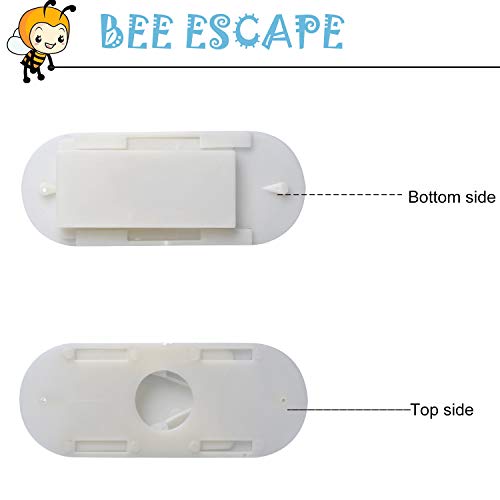 Porter Bee Escape Equipo para apicultores One Way Apicultores - Juego de 5 herramientas de apicultura, color blanco