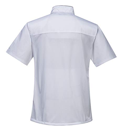 Portwest C676 - Chaqueta aireado Chef, color Blanco, talla XXL