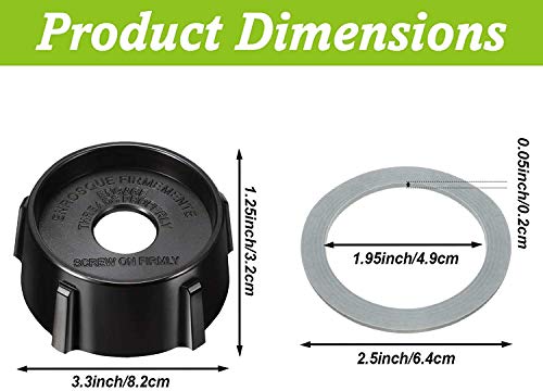 Poweka 4902 Base de Batidora de Vaso con Anillo de Sellado para Batidora Oster y Osterizer