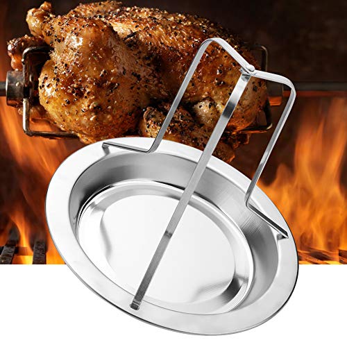 Powerlift Asador de Pollo de Acero Inoxidable fácil de Instalar y Limpiar Adecuado para Acampar al Aire Libre