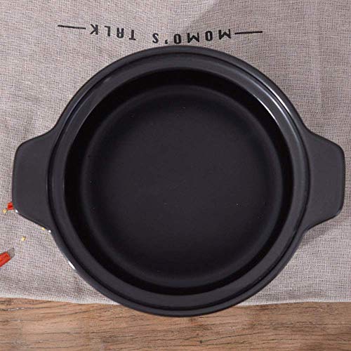 Practico y Hermoso XLTCG Plato de la cazuela con Tapa Crisol de guisado - Ø 23 cm recipientes de Cocina for Gas eléctrica vitrocerámica - Gran Olla de cocción, Amarillo-4L