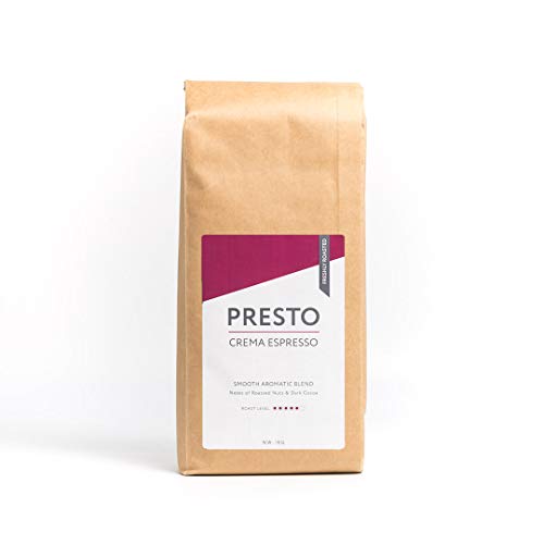 Presto Granos de Café - Crema suave media y café tostado en grano oscuro 1 KG