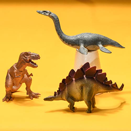 PREXTEX Pack de Dinosaurios de 25,4 cm de Aspecto Realista con 12 Figuras de Dinosaurios Surtidas