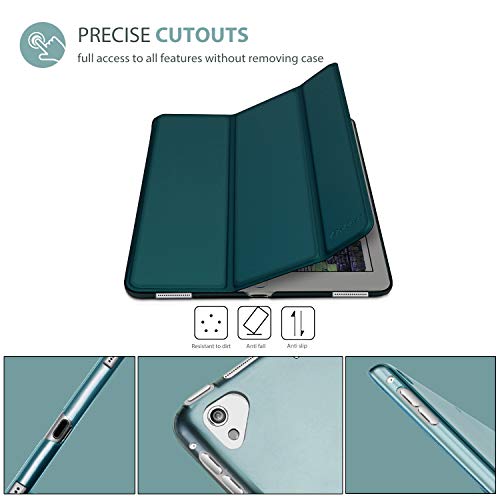 ProCase Funda Inteligente para iPad Pro 12.9" 2017/2015 (Modelo Viejo), Carcasa Folio Ligera y Delgada con Smart Cover/Reverso Translúcido/Soporte para Apple iPad Pro 12.9 1ª 2ª Generación –Esmeralda