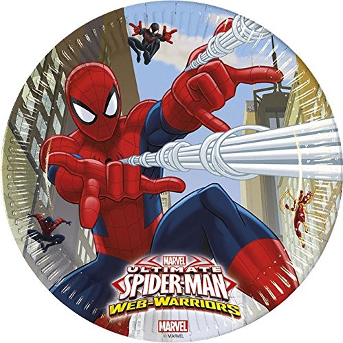 Procos 10108574B - Set para Fiesta Infantil - Ultimate Spiderman - Web Warriors, tamaño XL, 72 Piezas