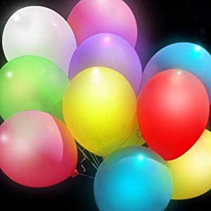 Pulchram Luz LED Colorida Globos Luminosos Luz Nocturna Globos Intermitentes Luz para Fiesta, cumpleaños, Boda, Festival, Club, Bar, Concierto (15 PCS)