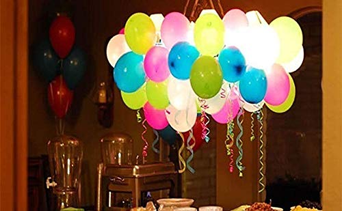 Pulchram Luz LED Colorida Globos Luminosos Luz Nocturna Globos Intermitentes Luz para Fiesta, cumpleaños, Boda, Festival, Club, Bar, Concierto (15 PCS)