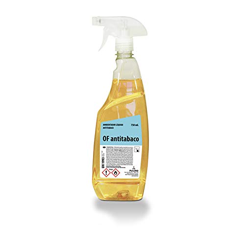 PULCRO Ambientador antitabaco Olor Fresh Pistola de 750 ml. Apto Uso en hogares, restaurantes, cafeterías, hoteles, residencias, hospitales, albergues, hoteles o gimnasios.